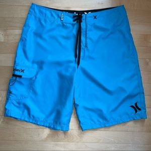Hurley Board Shorts Blue Size 34.